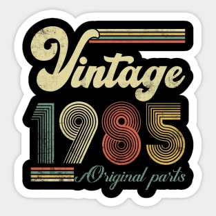 Vintage 1985 39th Birthday Gift Men Women 39 Years Old Sticker